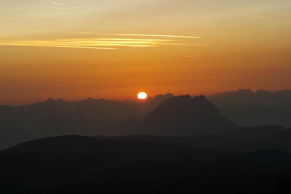 Sonnenaufgang am Dachstein