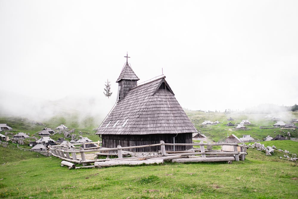 Velika Planina mit Hund