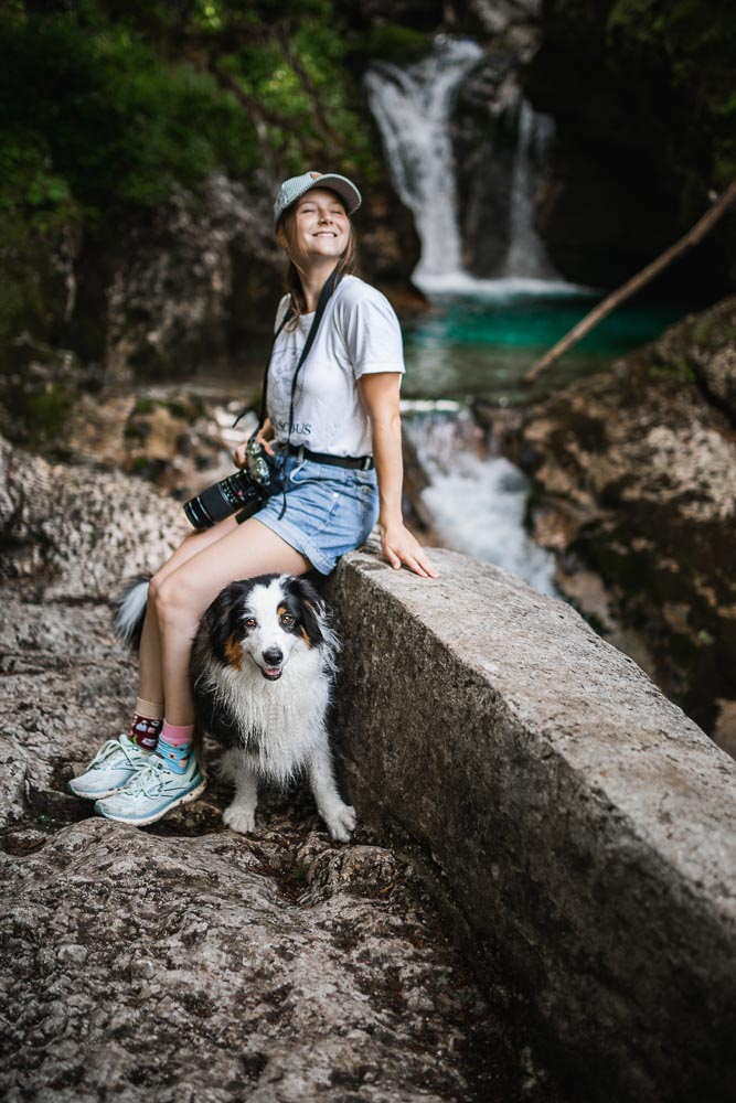 Slowenien-Reise mit Hund . Wasserhain Sunik