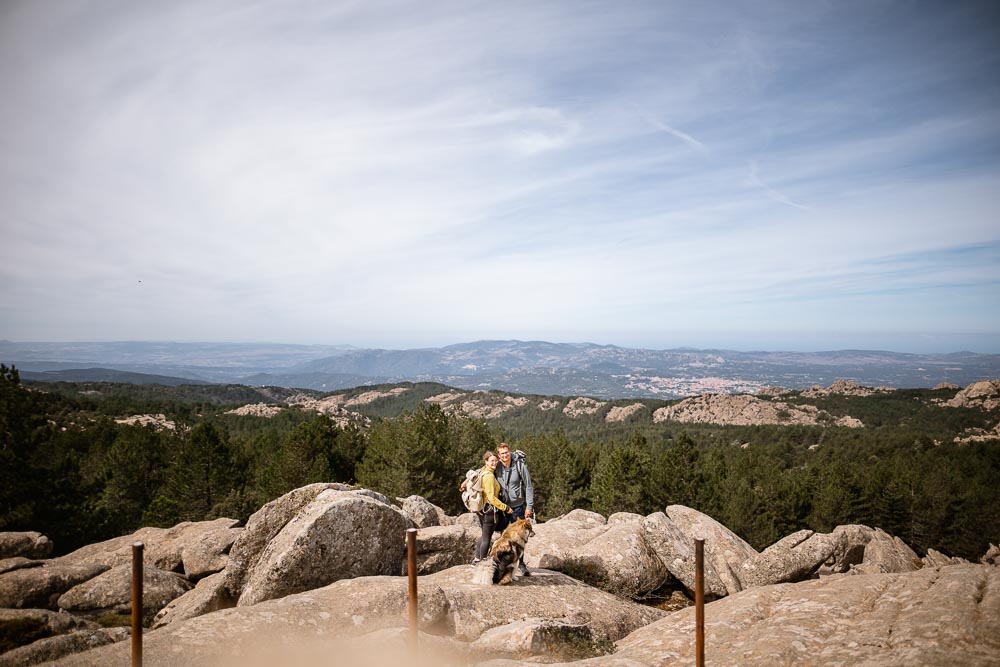 monte Limbara Sardinien mit Hund