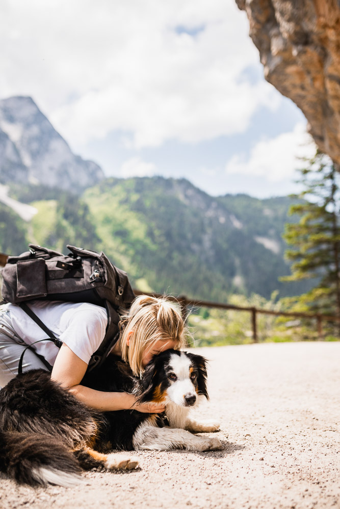 Gosausee mit Hund