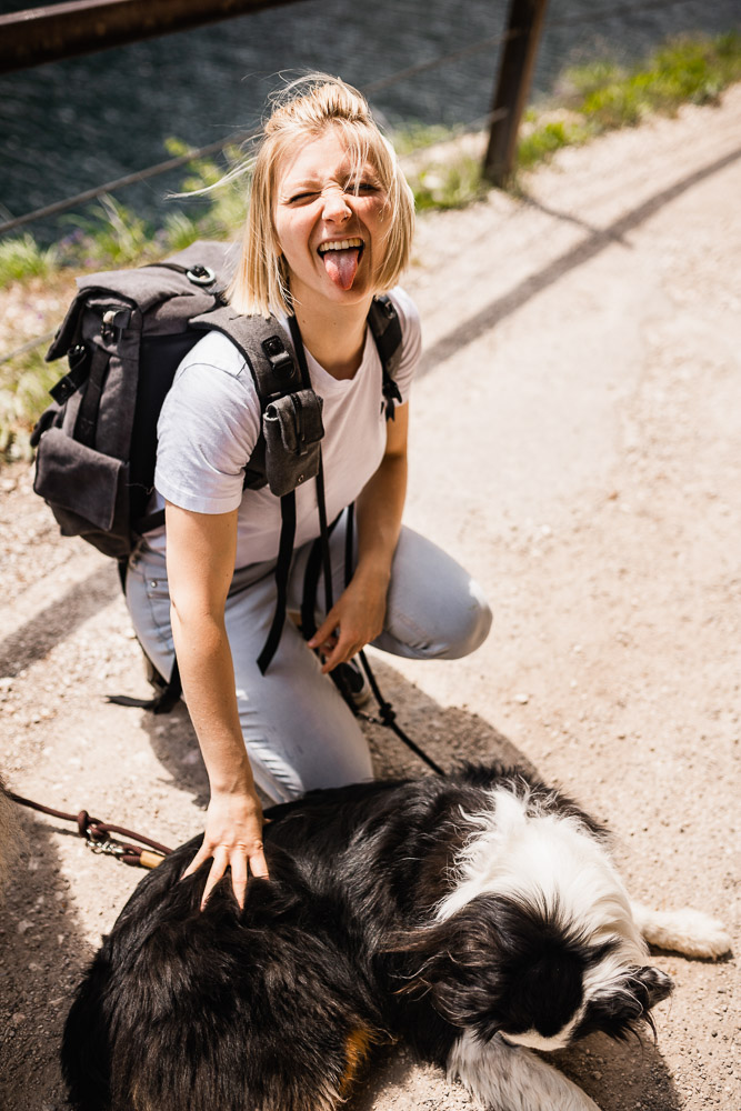 Gosausee mit Hund