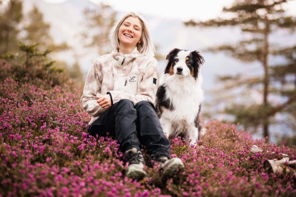 Fotos mit Hund zusammen
